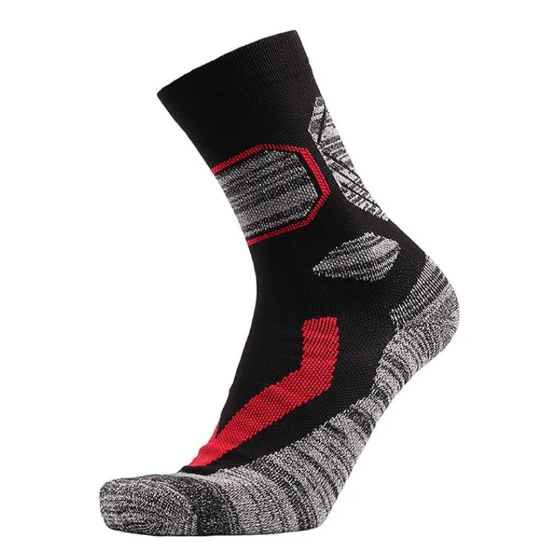 

Winter Thermal Men Ski Socks Cotton Spandex Sports Snowboard Running Hiking Socks Wearable Thermosocks Calcetines De Ciclismo