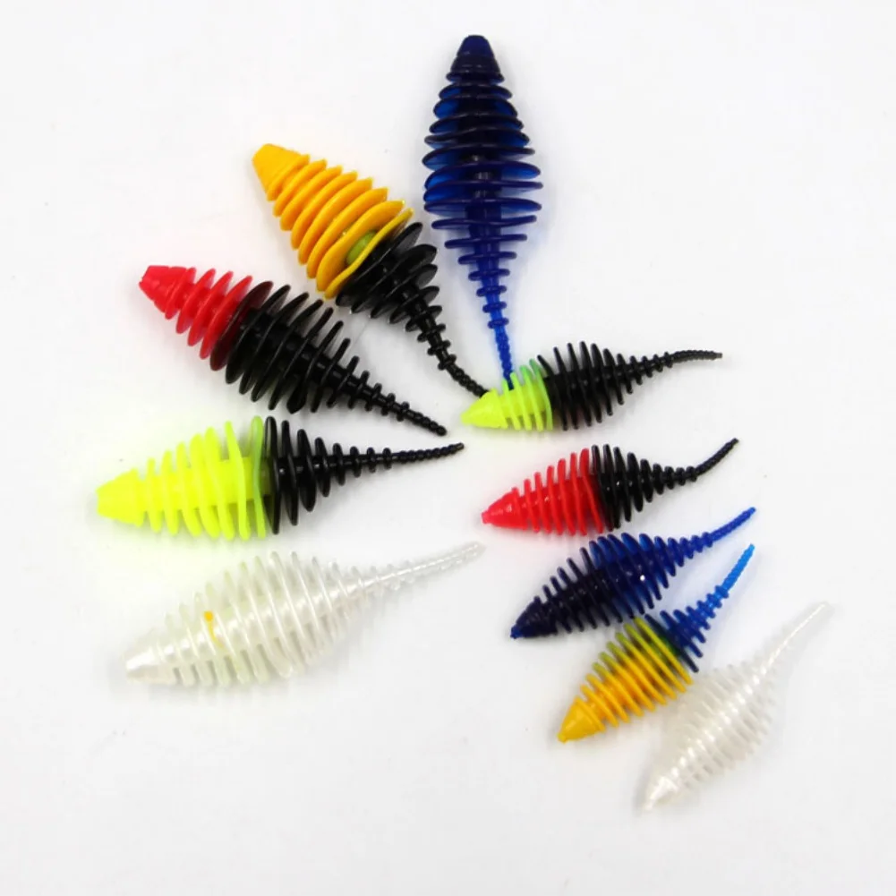Silicone Soft Fishing Lure Artificial Rubber Trout Baits Flexible Lures
