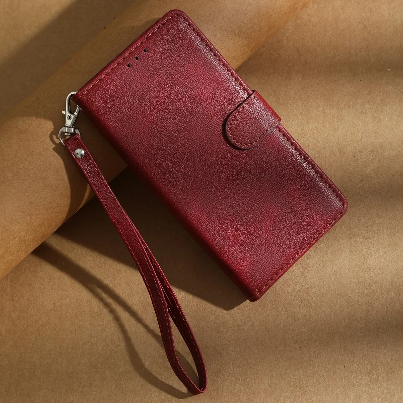 Leather Wallet Flip Case - Elegant Protective Phone Cover