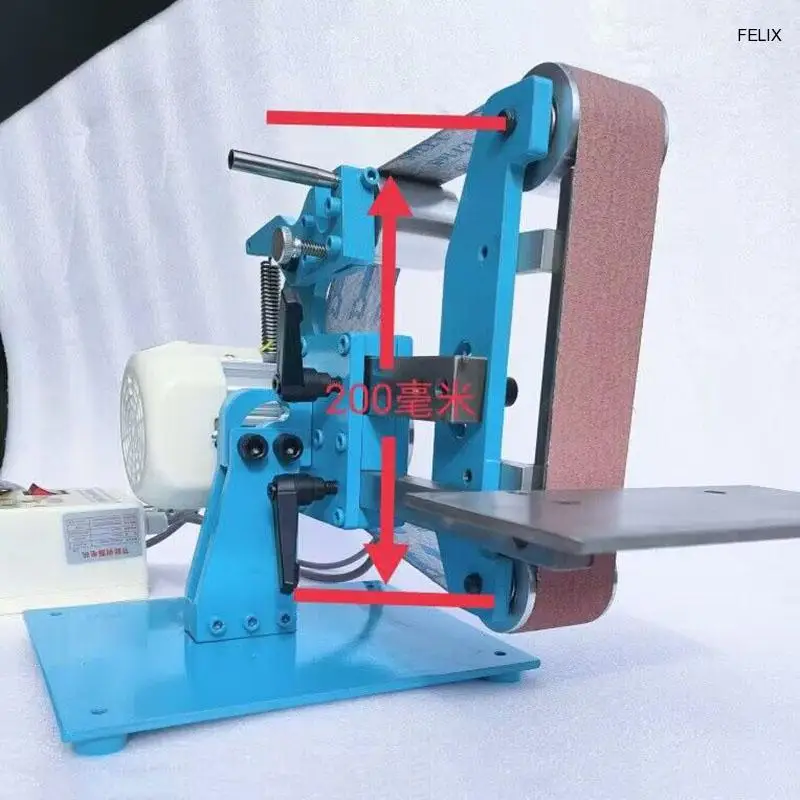 750W electric belt grinder vertical and horizontal dual-use belt grinder polishing 110V/220V tools
