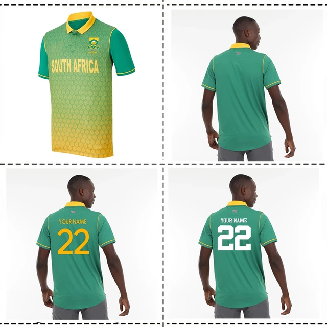 2022 SOUTH AFRICA PROTEAS HOME CRICKET JERSEY 2022/2023 South Africa  Proteas Home/Away Training Rugby Jersey Shirt size S--5XL - AliExpress