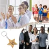1Pcs Star Keychains Inspirational Wooden Keychain Motivational You're a Star Keychains Bulk Thank You Gift for Students Teacher 2