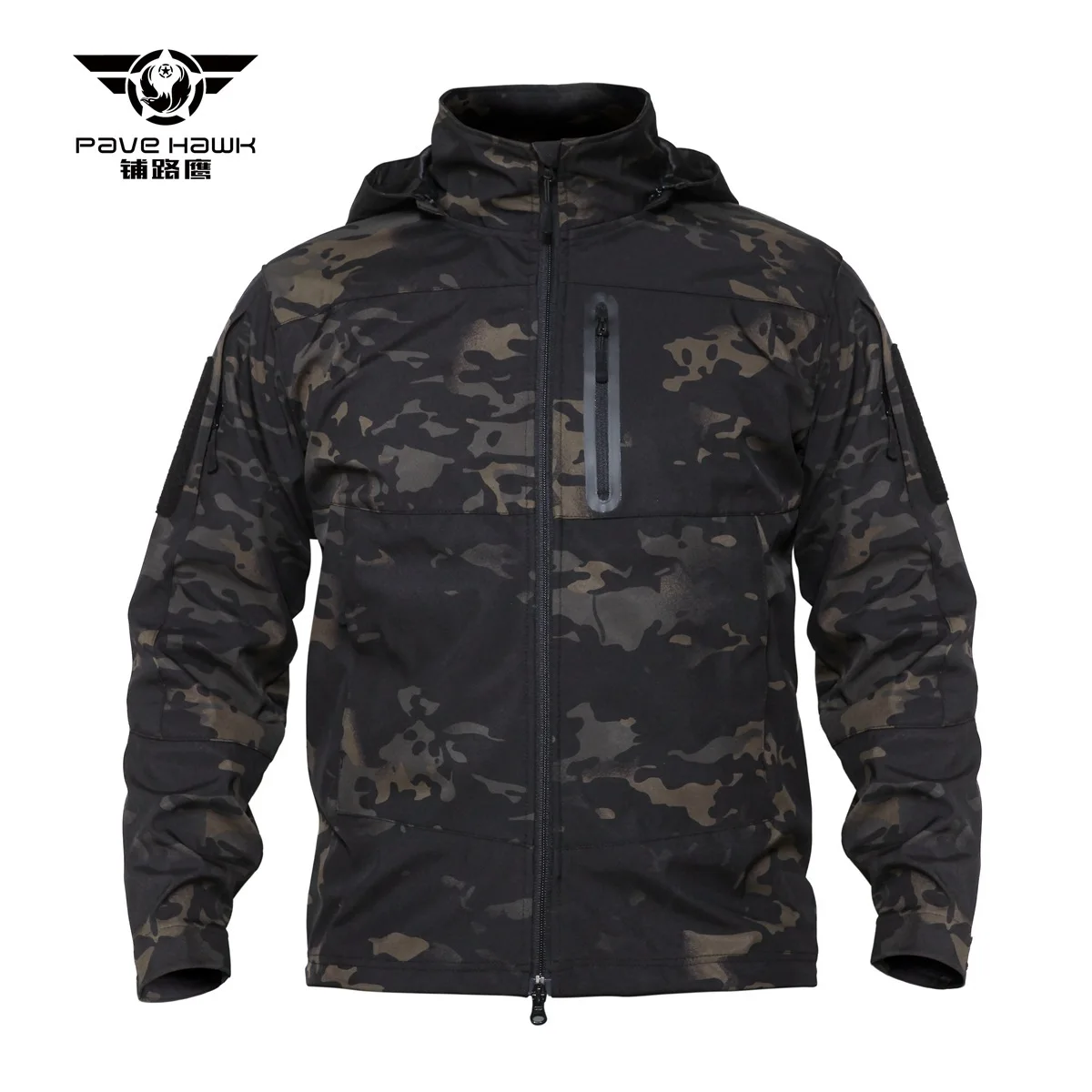 

PAVE HAWK Men's camouflage hunting suit tactical soft shell jacket fishing climbing storm jacket tactical soft shell jacket