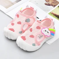 2024 Summer Baby Mesh Sandals Outdoor Walking Shoes Breathable Non-slip Soft Sole Walking Shoes for Kids Boys Girls Baby 1-3year 5
