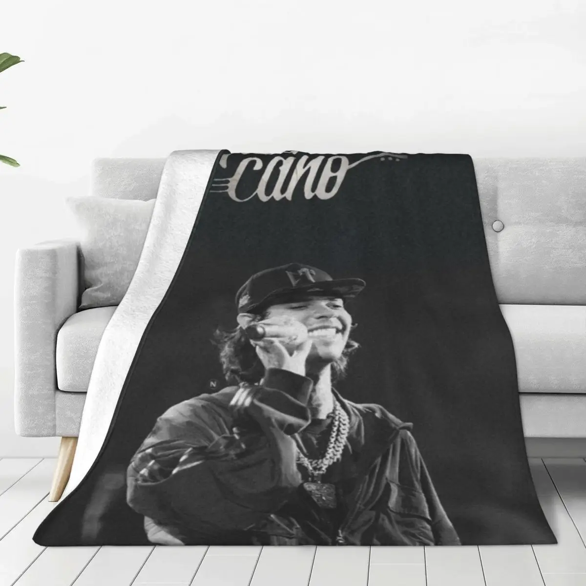 

Soft Durable Blanket Airplane Travel Natanael Cano Throw Blanket Mexican Rapper Flannel Bedspread Bed Aesthetic Sofa Bed Cover