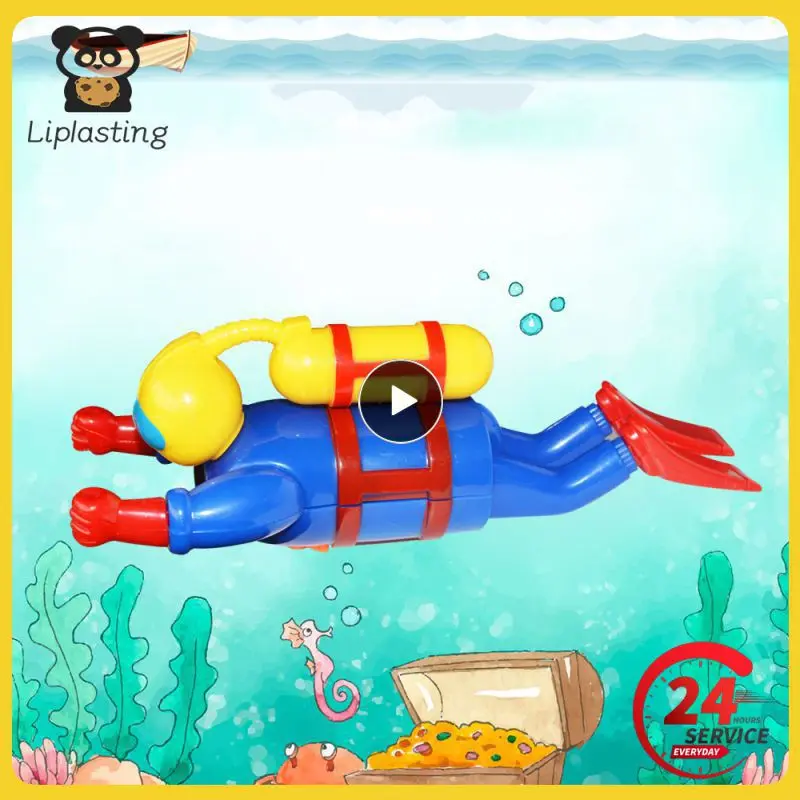 

Creative Divers Doll Clockwork Toys Baby Bath Toys Swimming Simulation Potential Diver Infant Kids Bath Shower Games Baby Gift