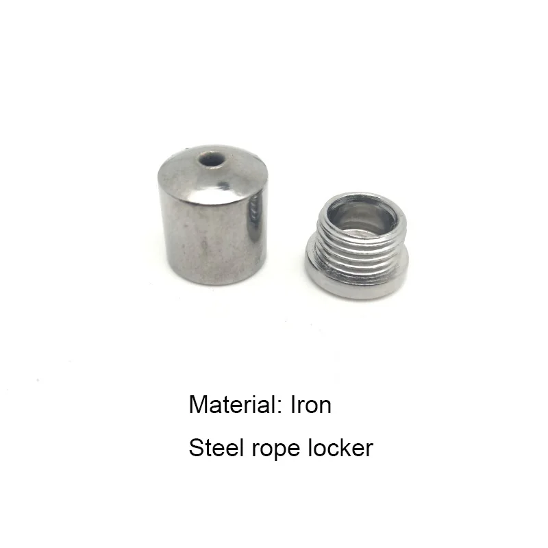10pcs Copper/Iron Fasteners Led Panel Light Fixing Parts Thread Locking for Hanging Steel Wire Rope Hardware Lamp Fittings