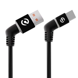 Universal High-Speed USB-C Charging Cable - 60W PD & QC 3.0 Fast Charge - 0.3M (USB A to USB C Black)