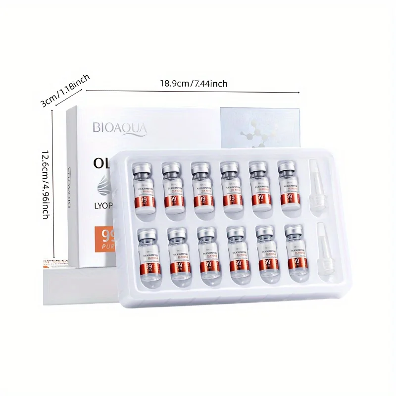 Oligopeptide Freeze-Dried Powder Set Specially Designed for Sensitive Skin Hydrates and Moisturizes Tightens the Skin Makes It Smooth and Increases Skin Elasticity Make Your Skin Look Younger Care Freeze-Dried Powder Suitable for All Types