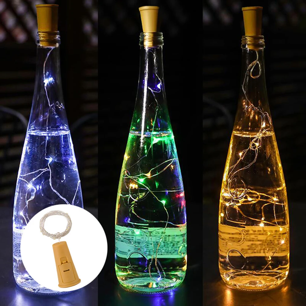 Wine Bottle Lights with Cork 5 Dimmable Modes with Timer 20 LED Bottle Cork Lights Battery Operated DIY LED Fairy String Light led string lights decorative lights string lights led fairy lights wine bottle lights