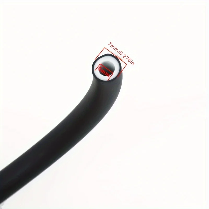 Durable Universal Motorcycle Fuel Hose - 1-Meter Colorful Corrosion-Resistant Oil Pipe with Fixing Clip