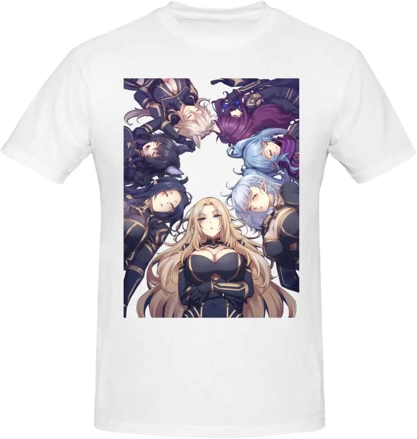 

The Eminence Anime in Shadow Shirt Men's Personalised Short Sleeve T Shirt Fashion Graphic Tees Cool Casual Tops Black