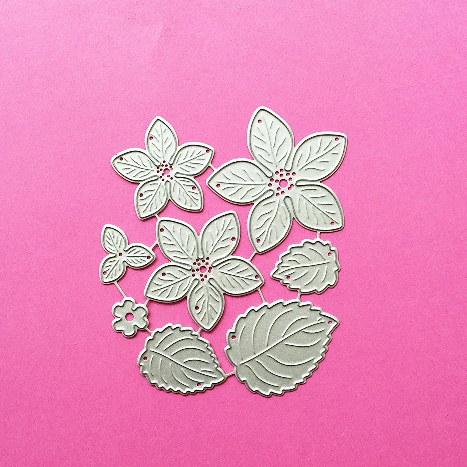 

Leaves of different sizes Scrapbooking Cutting Dies Yiwu stock clearance DIY Paper gift Card Making metal craft Album