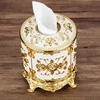 1pc European Circular Tissue Box, Cylindrical Paper Extraction box, Home Decoration, Hotel Restaurant, Hollow Paper Storage Box 1
