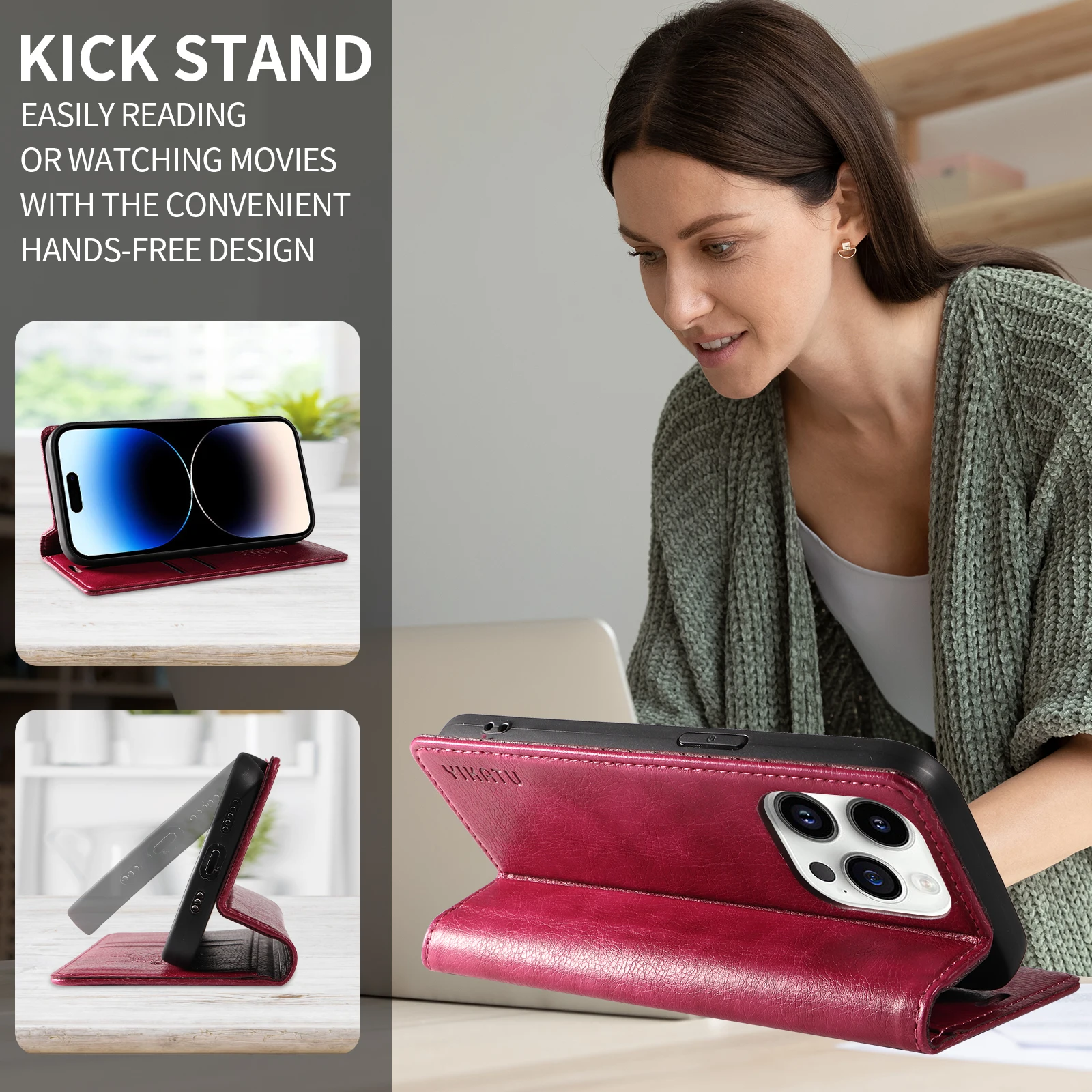 Stylish Magnetic Wallet Phone Case