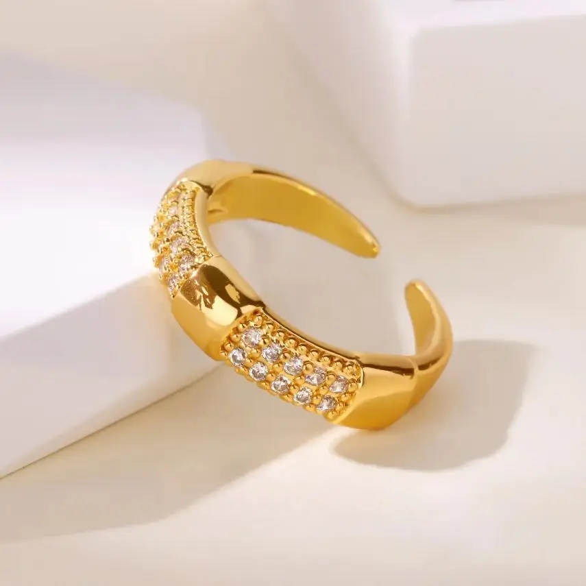 Zircon Rings Women Stainless Steel
