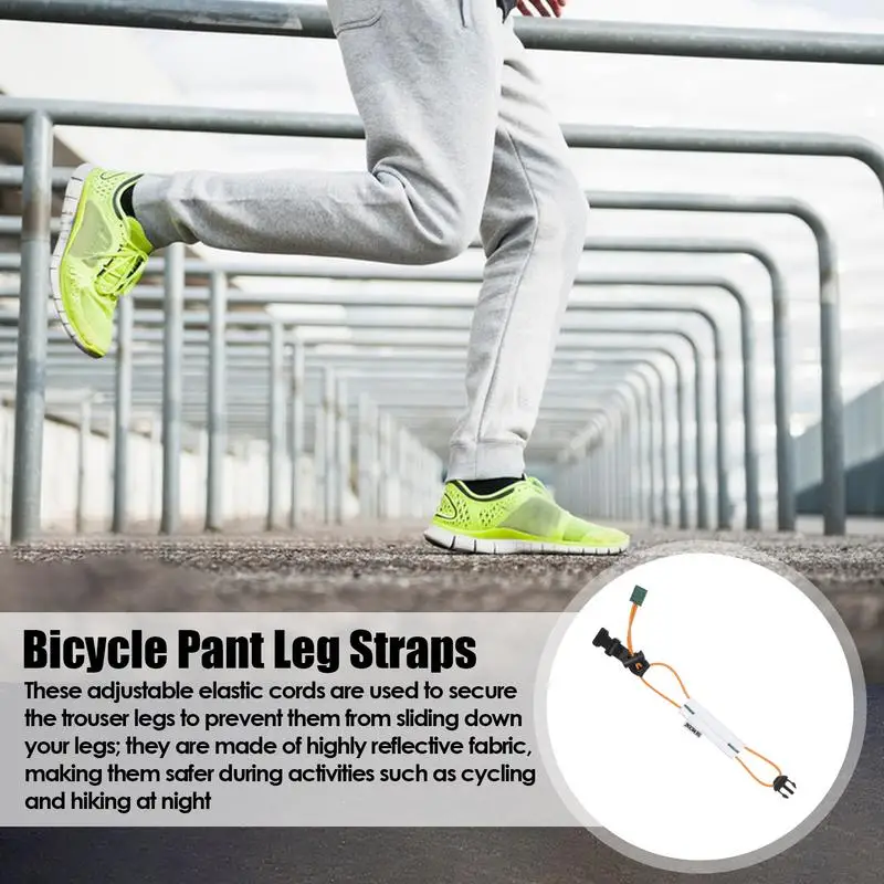 Reflective Ankle Bands Cycling Wrist Ankle Bands Strap Adjustable Elastic Cycling Accessory Reflective Daily Use Straps For