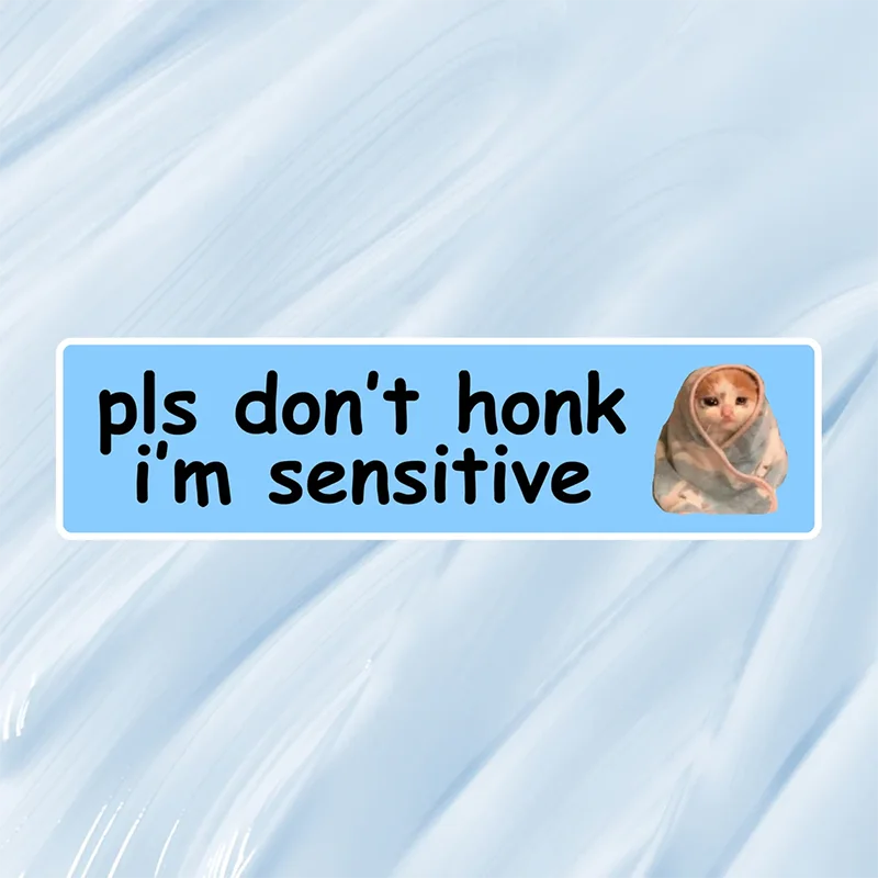 

Don't Honk Funny Creative Decor Text Car Stickers For Window Bumper Sticker Pack Exterior Accessories Waterproof Vinyl Decals