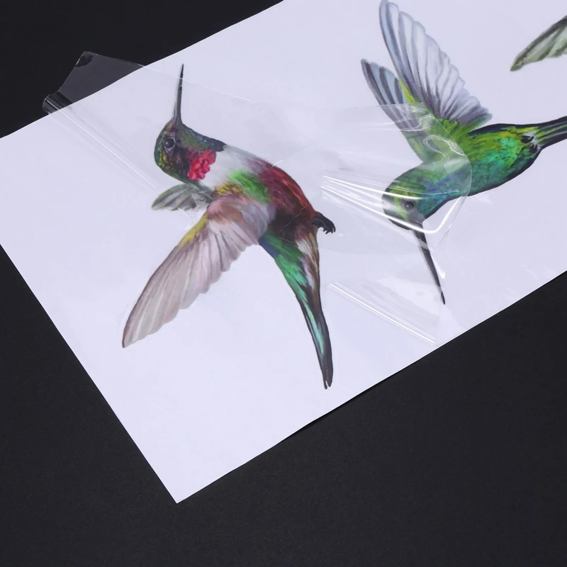 ABFB-8 Large Beautiful Humming Bird Static Cling Window Stickers Hummingbird Anti Collision Bird Strike Window Stickers