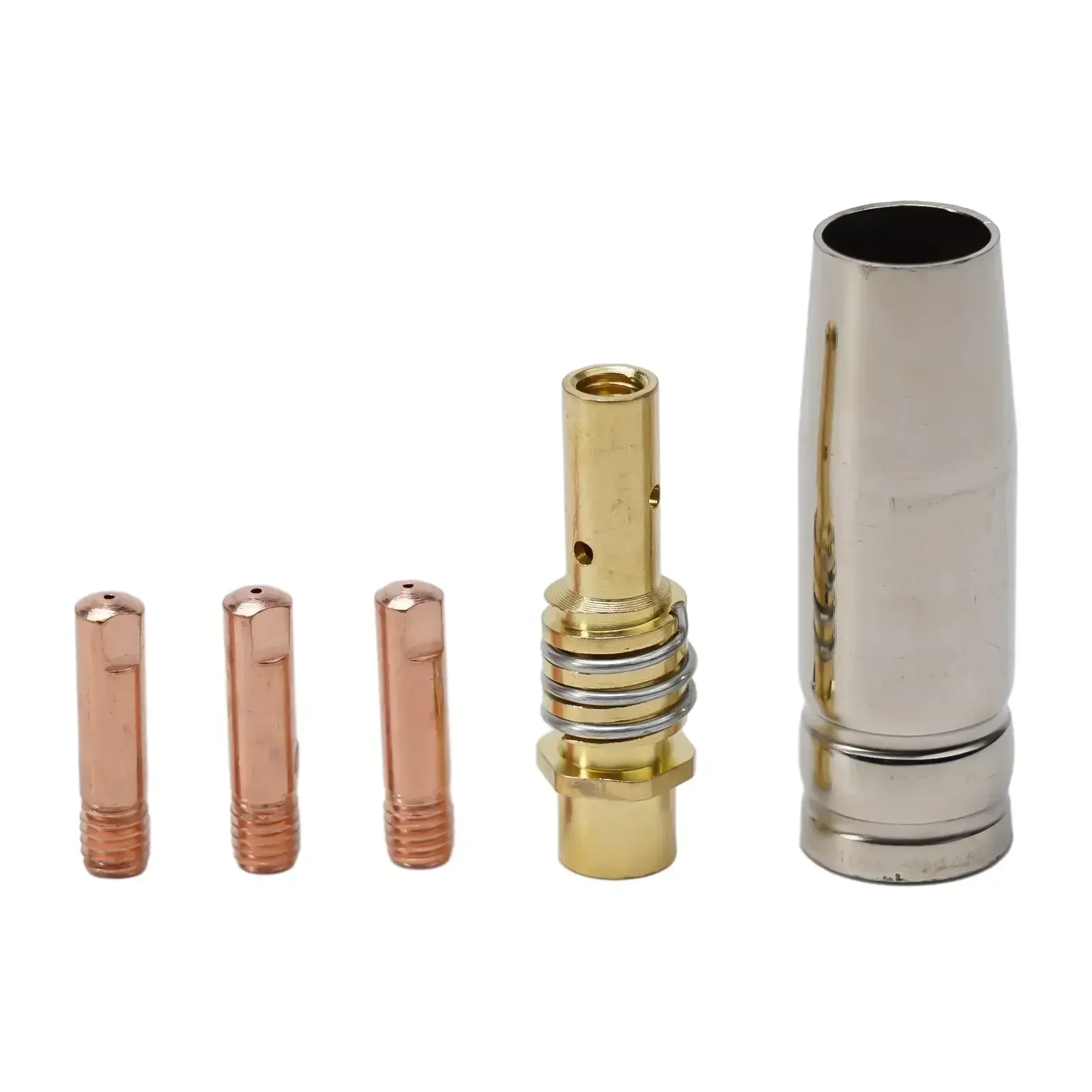 5pcs MIG Air Cooled Welding Accessories Set MIG Welding MB15 15AK Contact Tip 0.6/0.8/0.9/1.0/1.2mm For Rilon For Riland