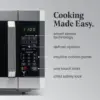 Countertop Microwave 1100 Watts, 1.6 cu ft - Smart Sensor Microwave Oven With LED Lighting and Child Lock - Perfect for Apartmen 3
