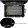 Waterproof Hard Case, 33"x 21"x 14", Equipment Case with Wheels/Customizable Foam,Gear Roller Case for cameras lenses Camcorder, 2