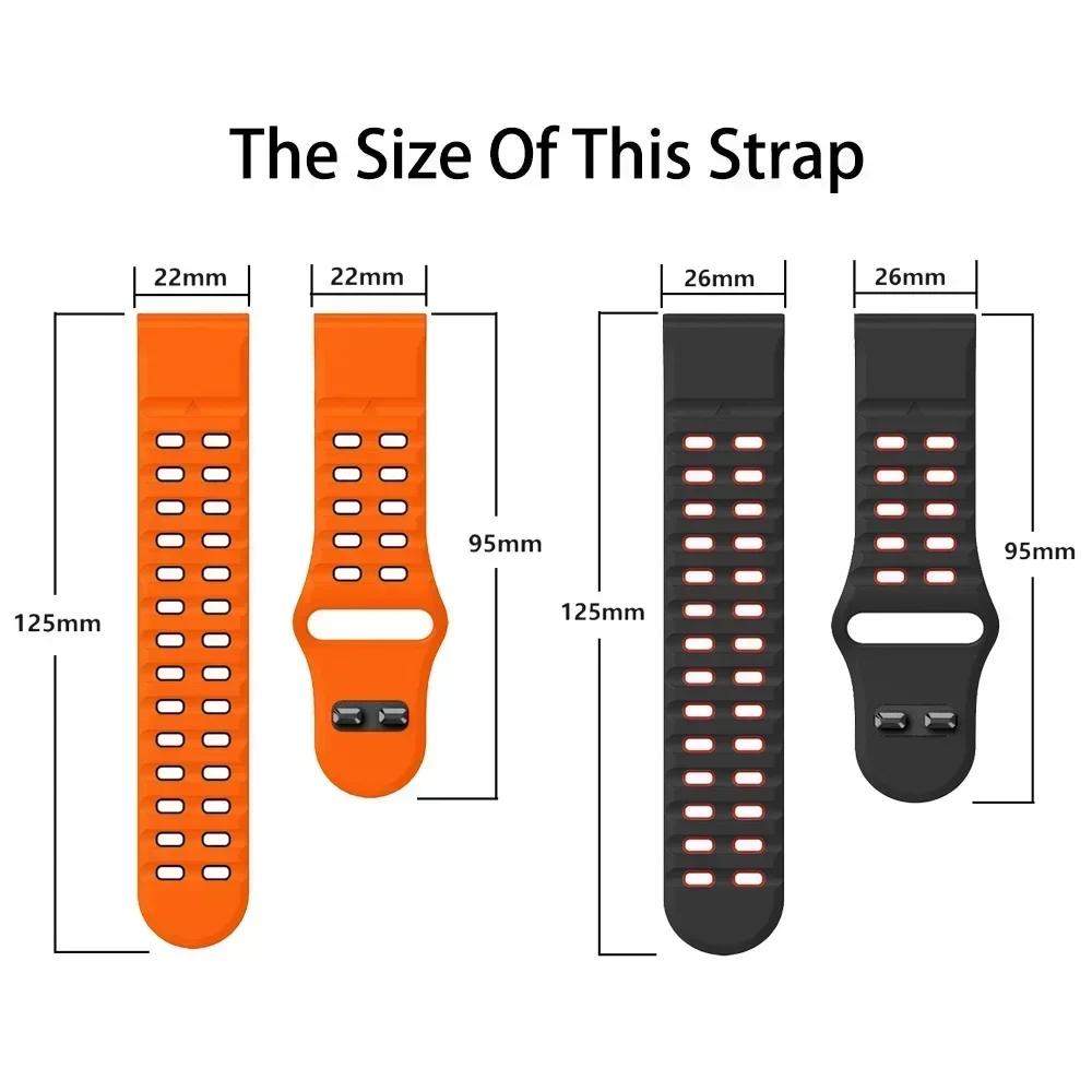QuickFit Silicone Watch Strap - Durable and Versatile Replacement Band
