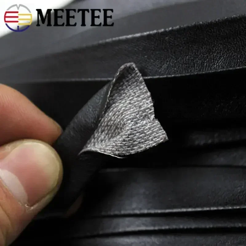 Soft Flat Leather Cord String Rope DIY Necklace Bracelet Jewelry Making Clothes Bags Edge Accessories 5/10M 3-50mm cotton cords