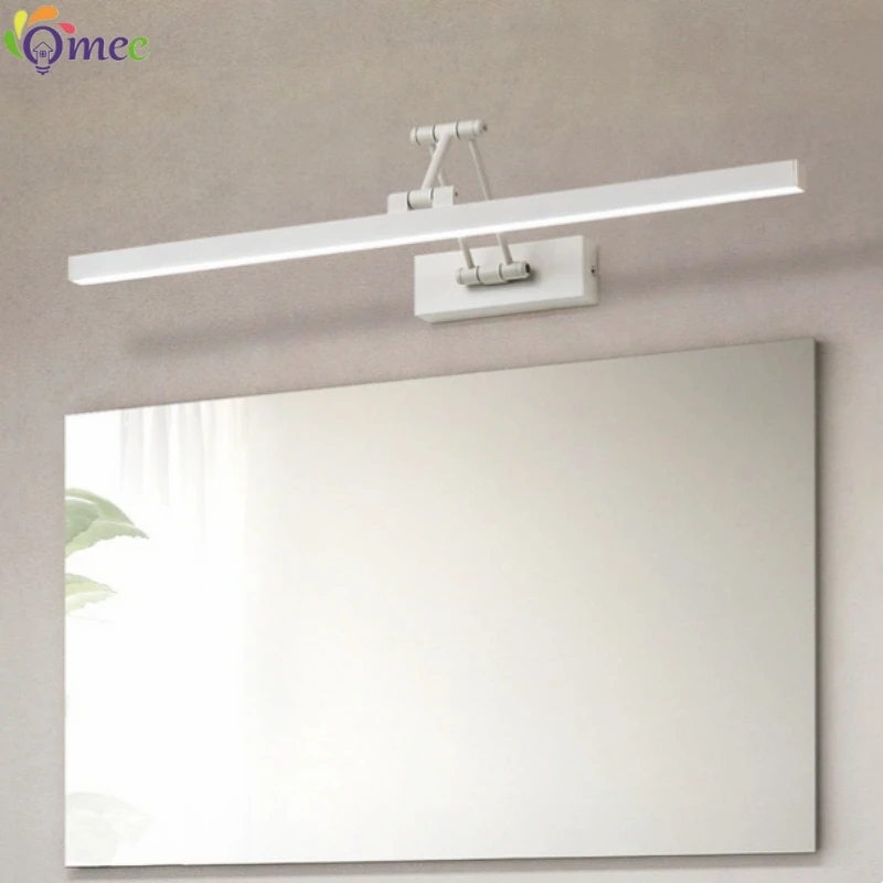 SpectruLed Bathroom Wall Lamp Aluminum Mirror Lamp Black White Vanity lamps For Home Modern Indoor Wall Sconces Lighting Fixture