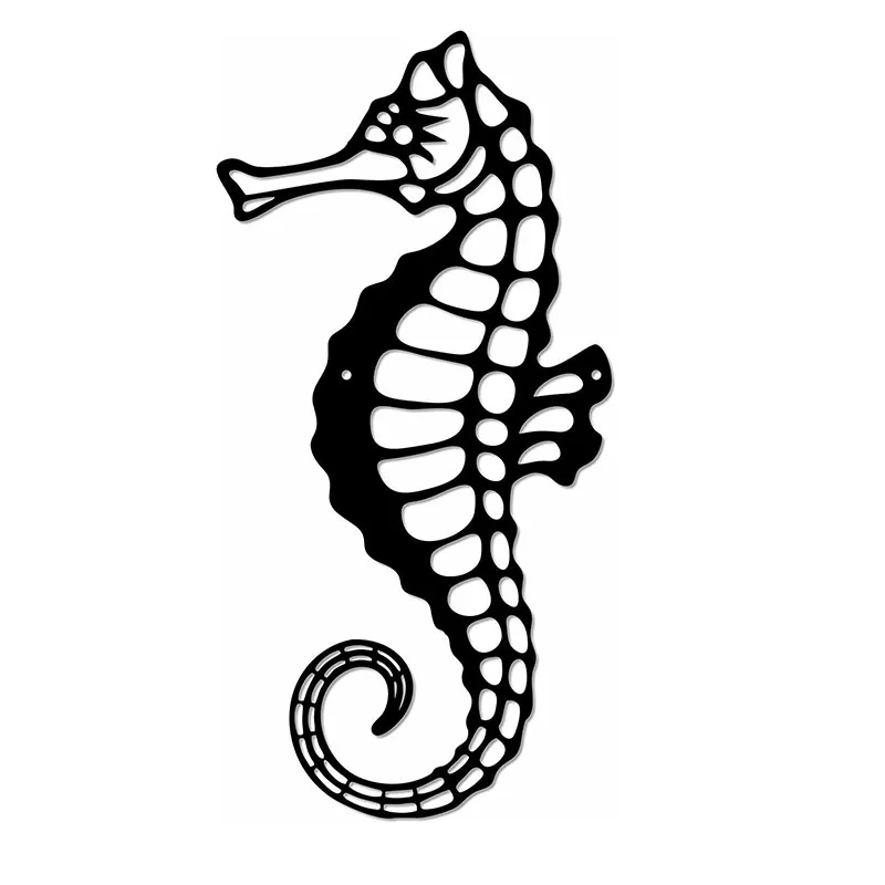 

Seahorse Metal Wall Decor for Beachcombers Beach Plaque Door Wall Plaque Decor Home Metal Art Vintage Metal Plate Wall Art