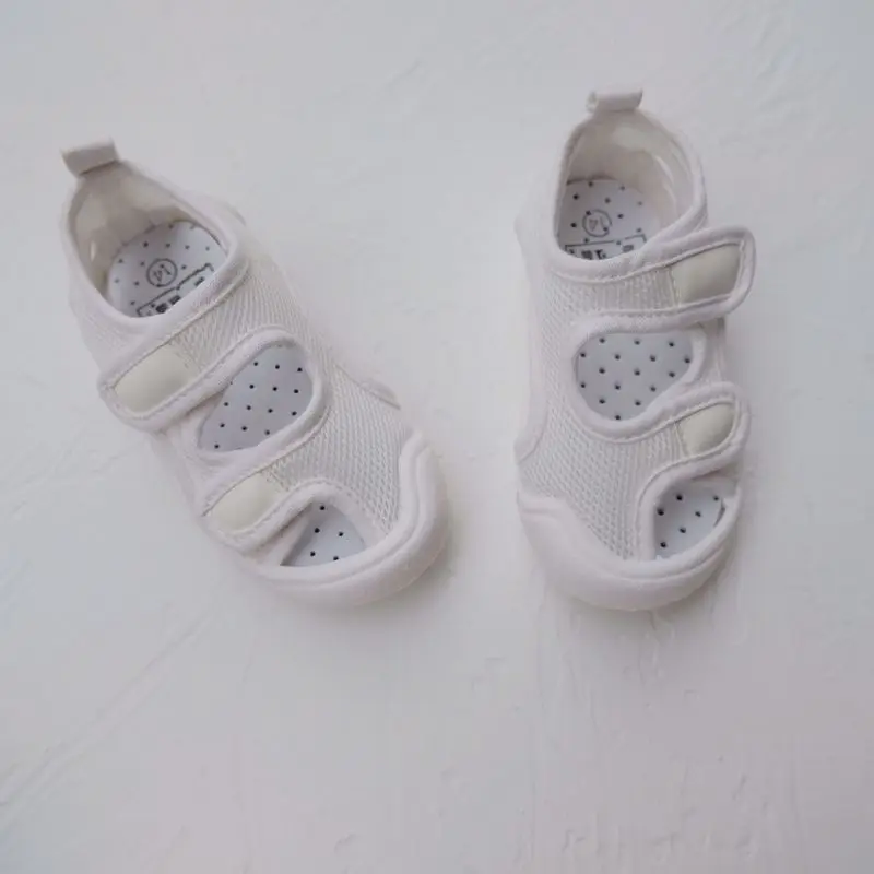 Children Summer Mesh Shoes Boys Girls Fashion Double Hook Design Holiday Shoes Baby Soft Beach Sandals