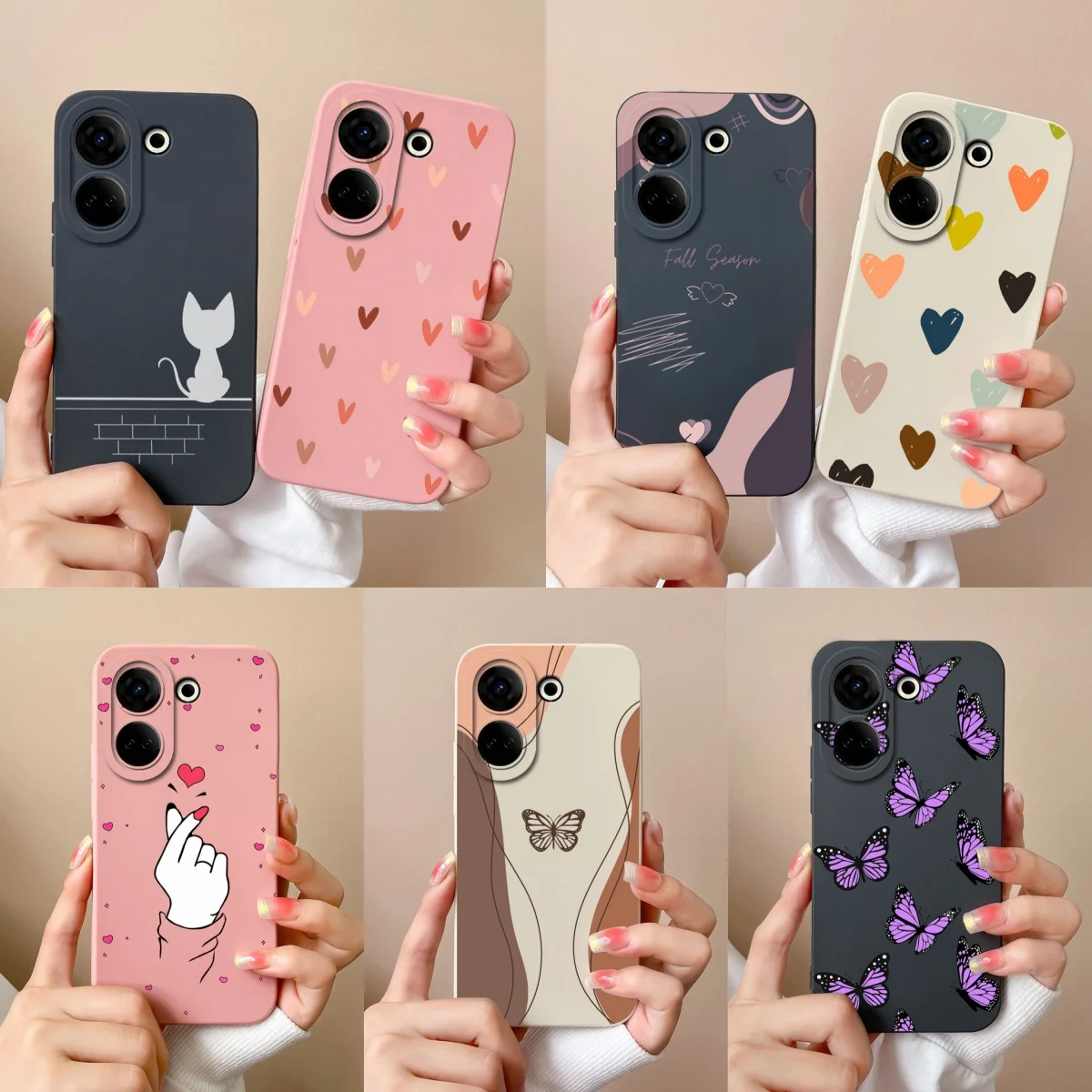 Fashion Liquid Silicone Camera Protection Phone Cover - Stylish and Durable Case