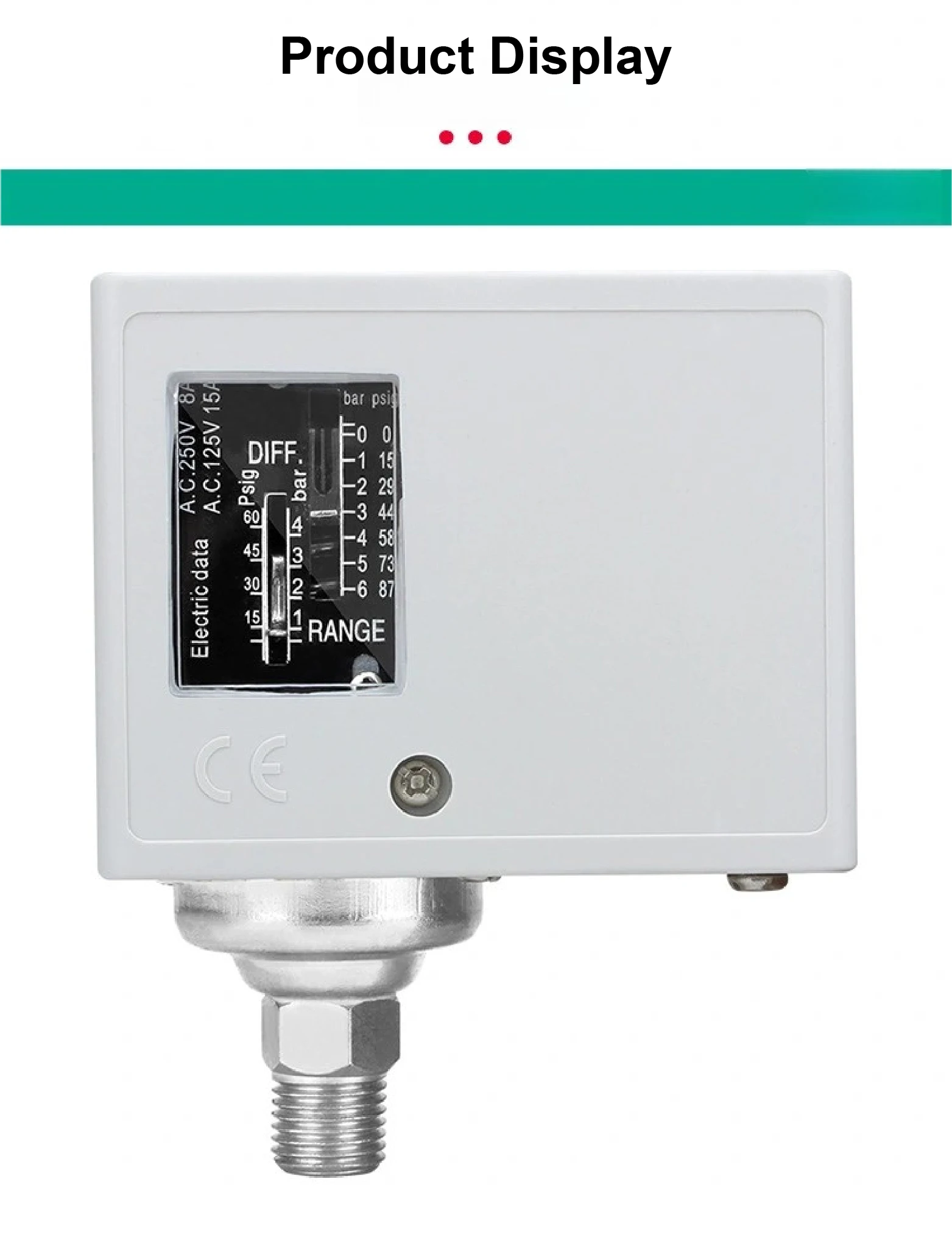 SPC-103 Adjustable Mechanical Pressure Switch for Water Pump Air Compressor Refr