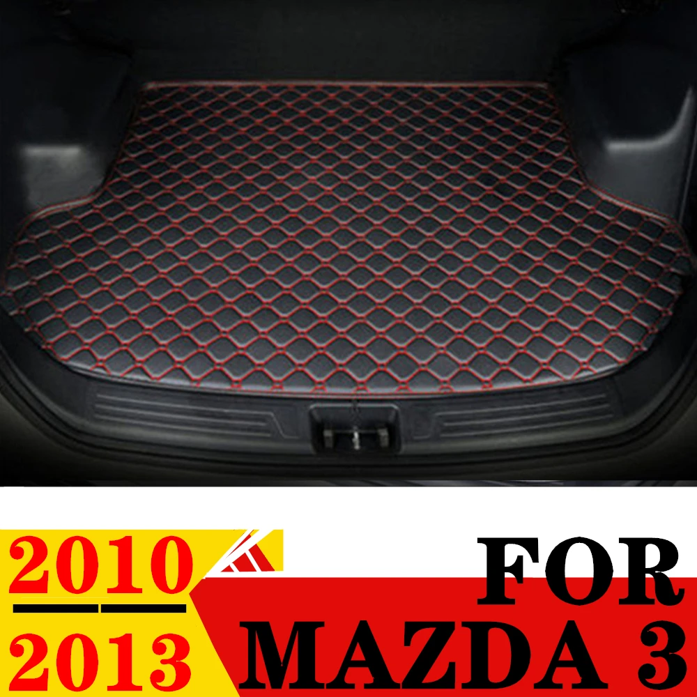 

Коврик для багажника автомобиля для Mazda 3 M3 2013 2012 2011 2010, плоский боковой защитный коврик для груза, подкладка для крышки багажника, коврик для багажника, автозапчасти