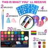 Face Body Painting palette Kit with 20 Colors Disposable Hair Dye，Eyeshadow Glitter Safe and Easy to Use Body Art Set For Adults 2