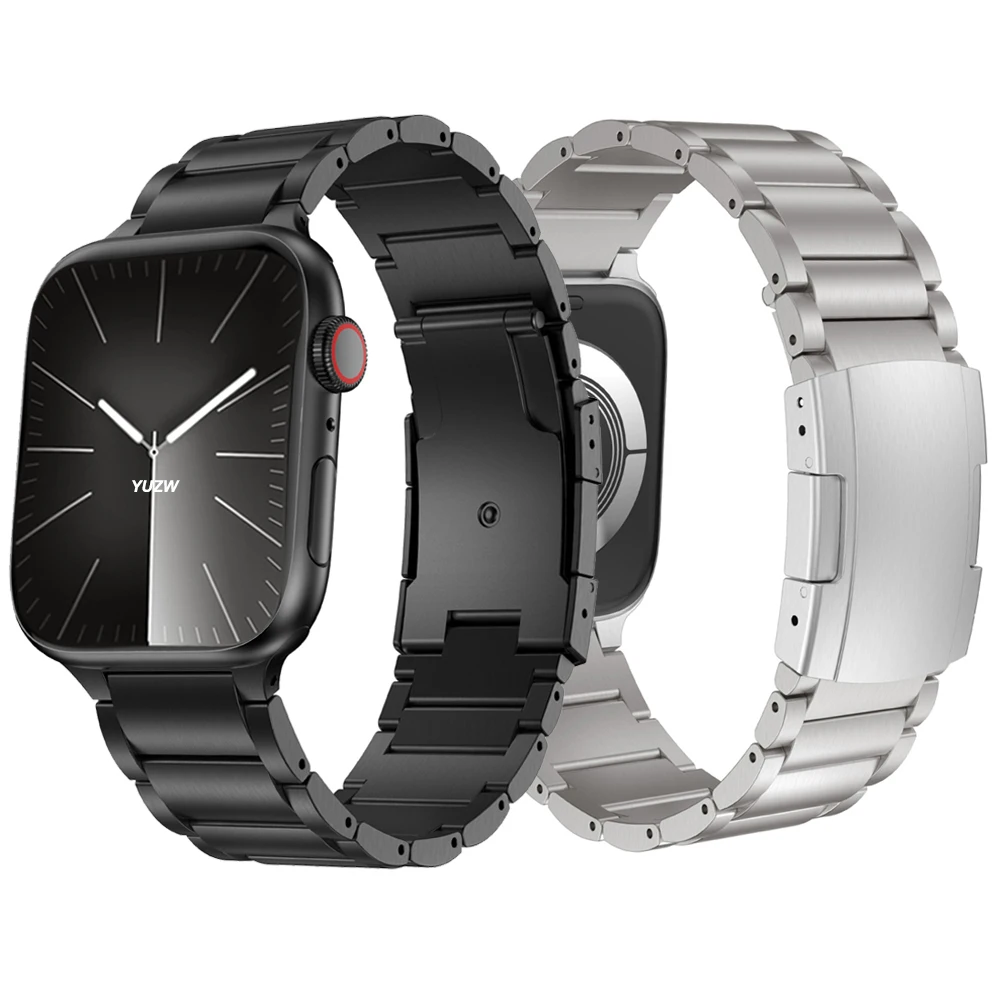 

Luxury Strap for Apple Watch Band Ultra 2 49mm Titanium Metal Watchband iWatch Series 9 8 7 6 5 SE 41mm 45mm 40mm 44mm Bracelets