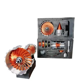 27cm DIY Turbofan Engine Aviation Model Assembly Kit Plastic Scientific Experiment Jet Aircraft Engine Models Power Toy 1