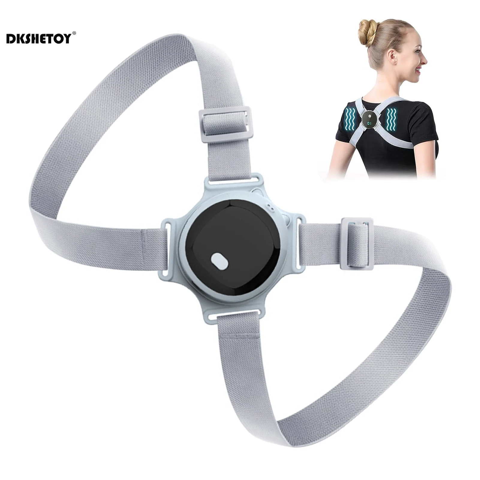 Smart Correction Belt Posture Reminder Ultrasonic induction Sitting Posture corrector with vibration Clavicle Orthosis Corrector