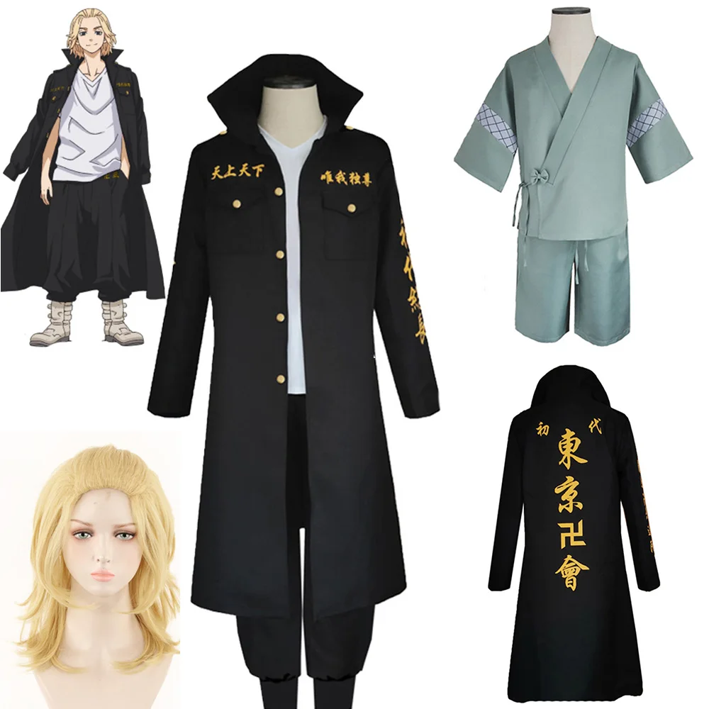 

Anime Tokyo Revengers Sano Manjiro Cosplay Men Women Costume Tokyo Manji Gang Mikey JCosplay acket Cloak Pants Halloween Party