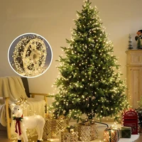 Outdoor Remote Control Copper Wire Lights Christmas Tree Light String Starry Sky Flower Wreath Decorative Lights