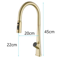 ก๊อกน้ำอ่างล้างจานแบบหรูหราทันสมัย พร้อมเซ็นเซอร์ ควบคุมน้ำร้อนน้ำเย็น แบบดึงออกได้ แสดงอุณหภูมิ ระบบสัมผัส 6