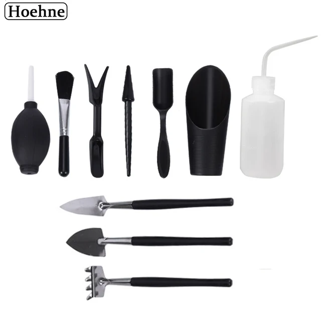 Mini Zamatos Szerszámok Beállítva Tenyésztési Szerszámkészlet Rozsdamentes Acél Spatula Beltéri Növényekhez Bonsai Cactus Tool