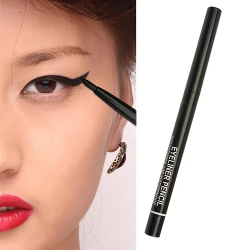 전문 블랙 아이라이너, 방수 아이 라이너, 펜슬 메이크업 화장품, 오래 지속되는 아이라이너, 신제품, 1PC 2
