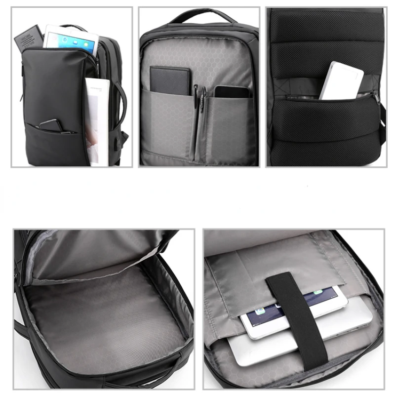 XIAOMI Men 15.6 Inch Laptop Backpack USB Notebook Backpack School Bag Travel Pack Double-Shoulder Rucksack For Male Female Women