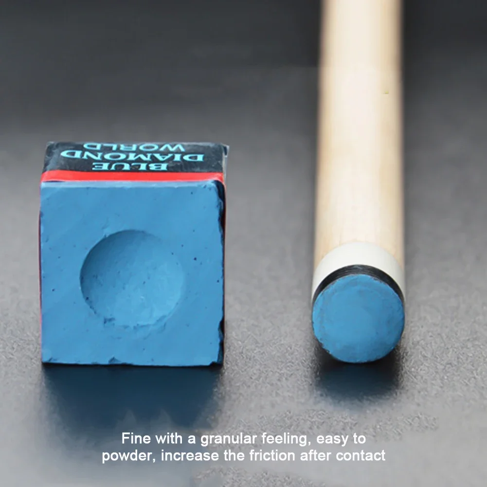 2Pcs High Quality Blue Diamond Blue Billiards Pool Snooker Cue Stick Chalks Billiard Accessories