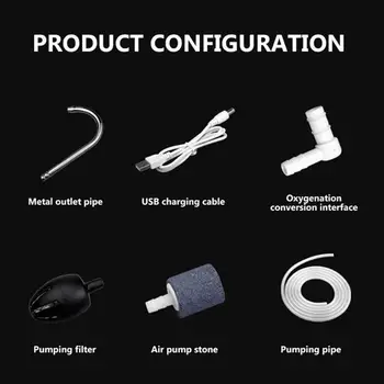 Fishing Intelligent Oxygen Pump Fish Tank Oxygen Pump Inductive Water Outflow Silent Air Pump With Lights Auto Pumping Oxygen 3