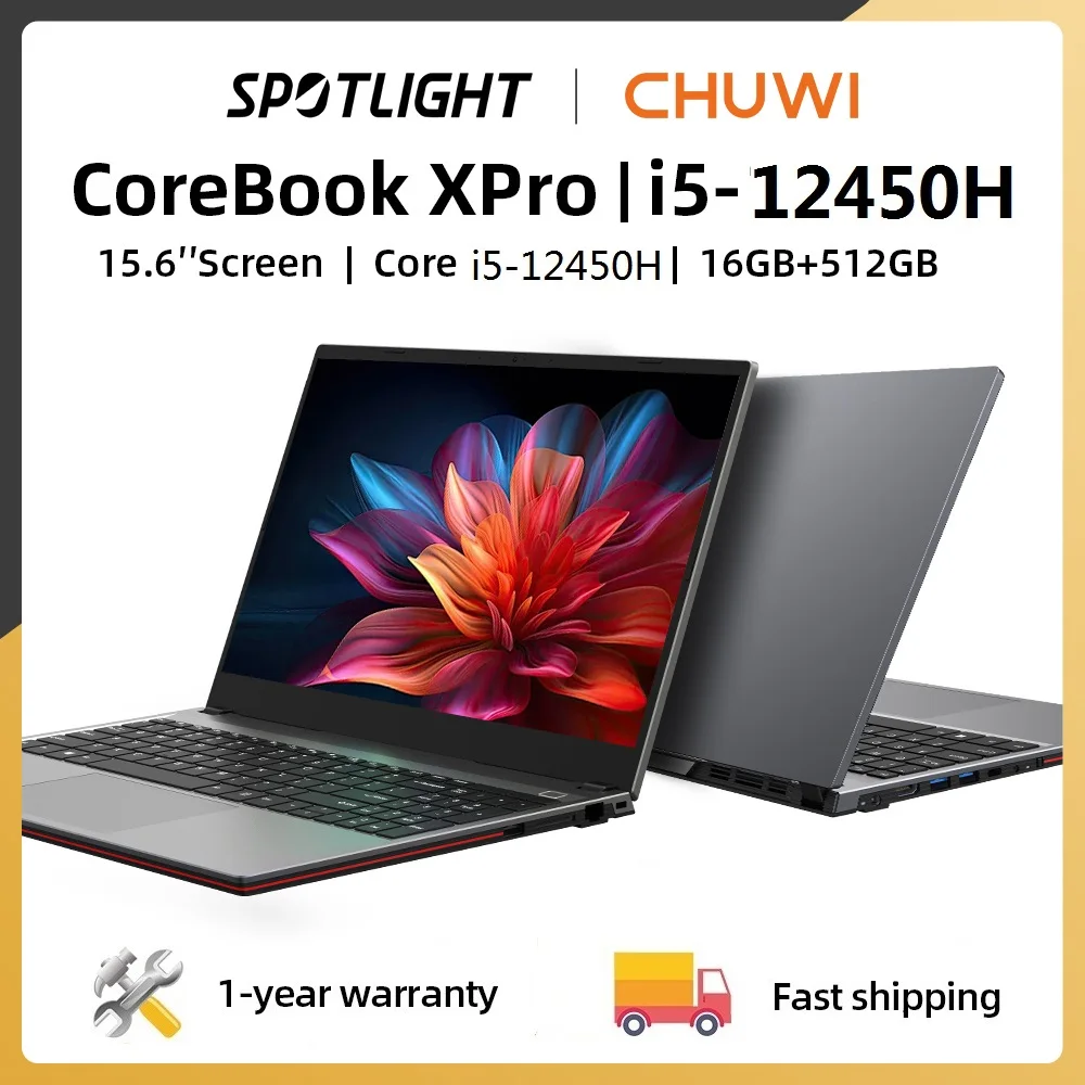 

Ноутбук CHUWI CoreBook XPro, игровой ноутбук с экраном 15,6 дюйма FHD, 16 ГБ ОЗУ, 512 ГБ SSD