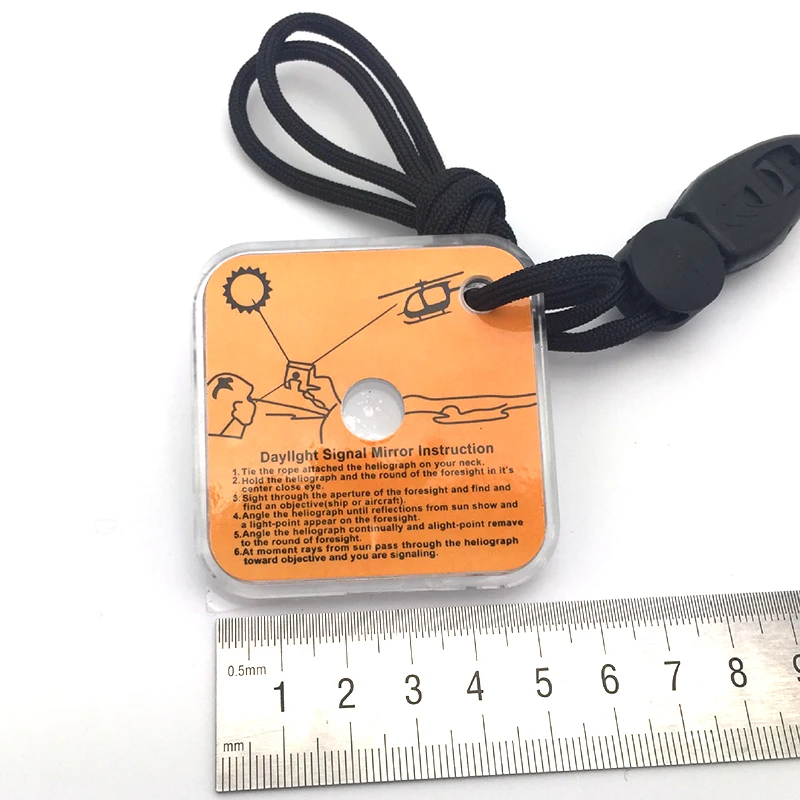 Survival Signal Light Outdoor Emergency Survival Reflective Signal Mirror Adventure Mirror Outdoor Supply