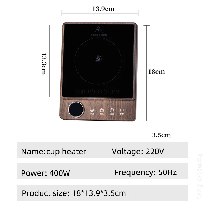 100°C Cup Heater Mug Warmer 400W Electric Heating Coaster Tea Stove Coffee Milk Water Heating Pad Warmer Coaster Hot Tea Maker images - 6