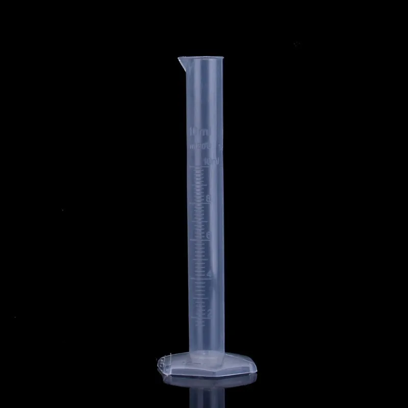 50ml Plastic Measuring Cylinder Laboratory Test Graduated Liquid Trial Tube Tool Jar